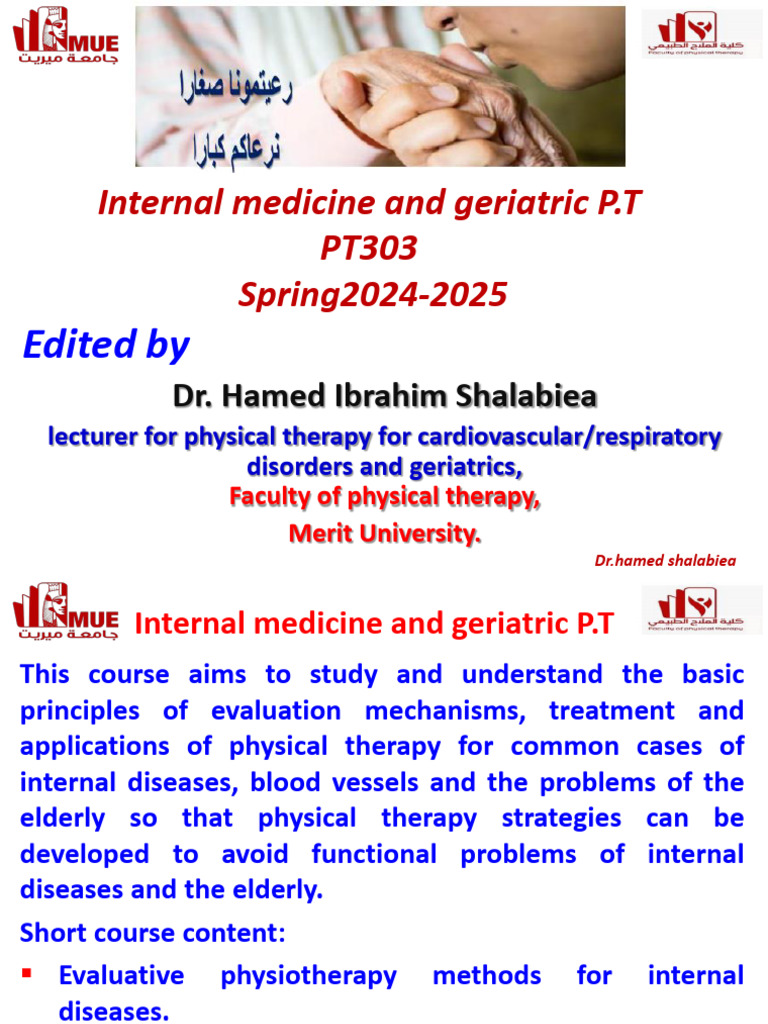 Internal Medicine & Geriatric Physical Therapy | PDF | Skeletal Muscle ...