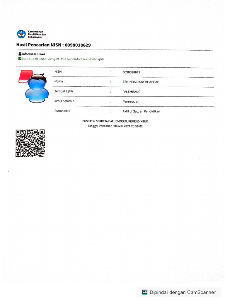 Print Out Nisn