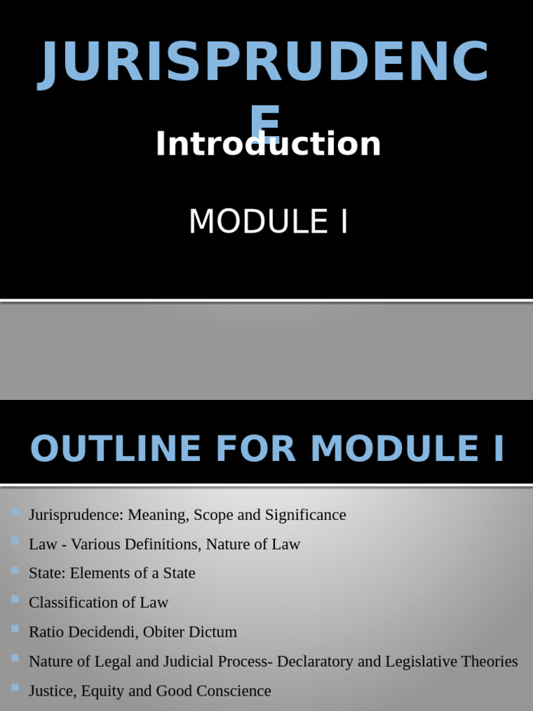 Understanding Jurisprudence and Law | PDF | Precedent | Obiter Dictum