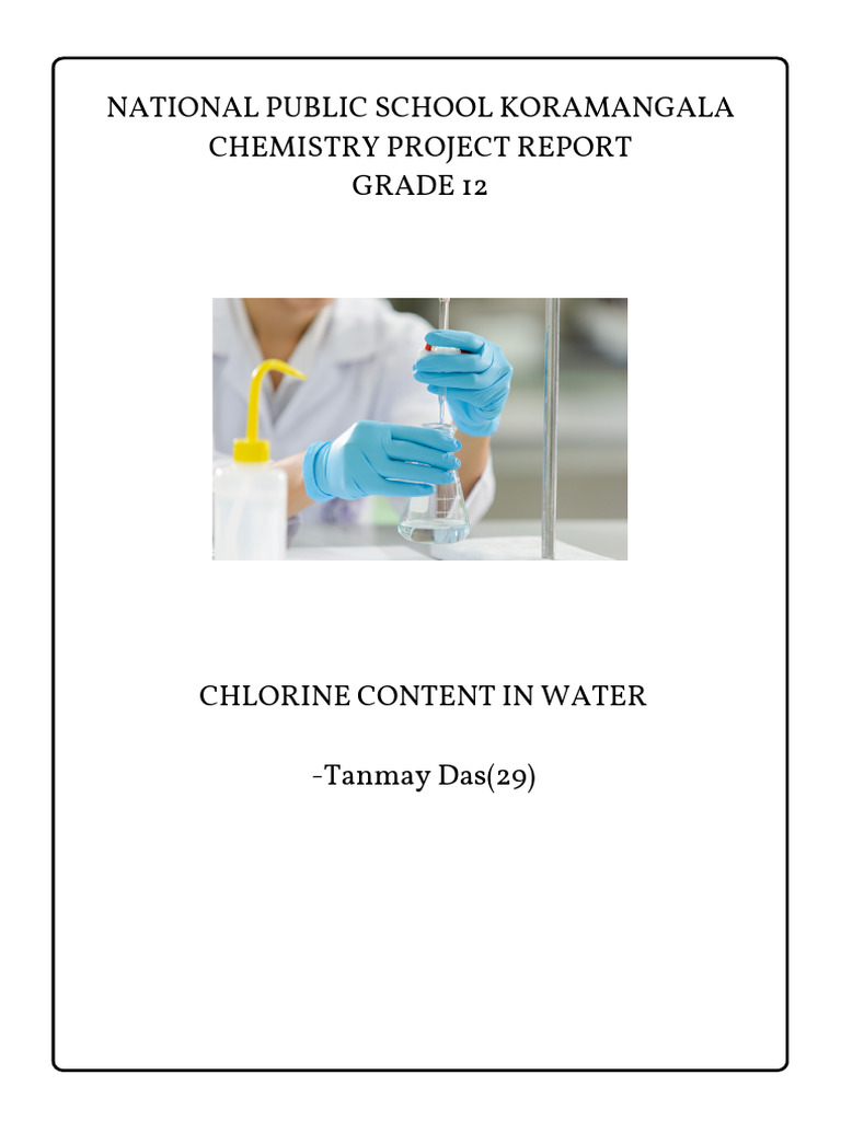 Chem Project First Draft Weeee | PDF | Titration | Chemistry