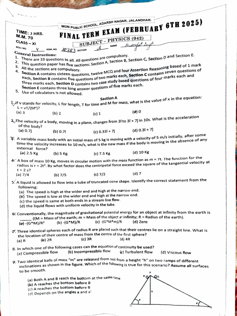 Adobe Scan 06 Feb 2025 | PDF | Force | Velocity