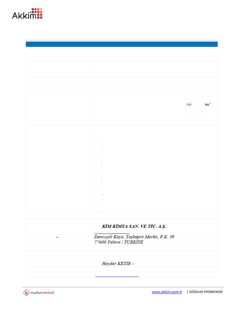 Sodium Hydroxide Safety Data Sheet | PDF | Sodium Hydroxide | Personal ...