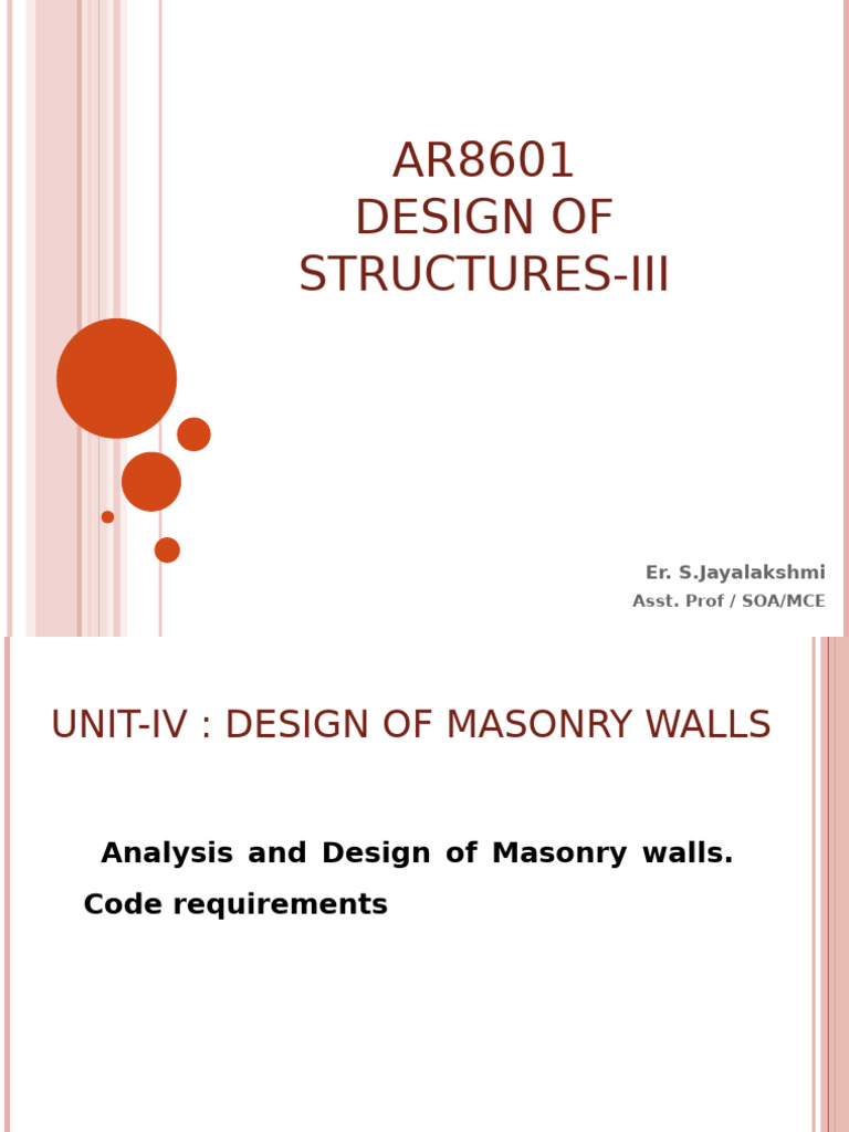 Design of Masonry Cross Walls Guide | PDF | Masonry | Brick