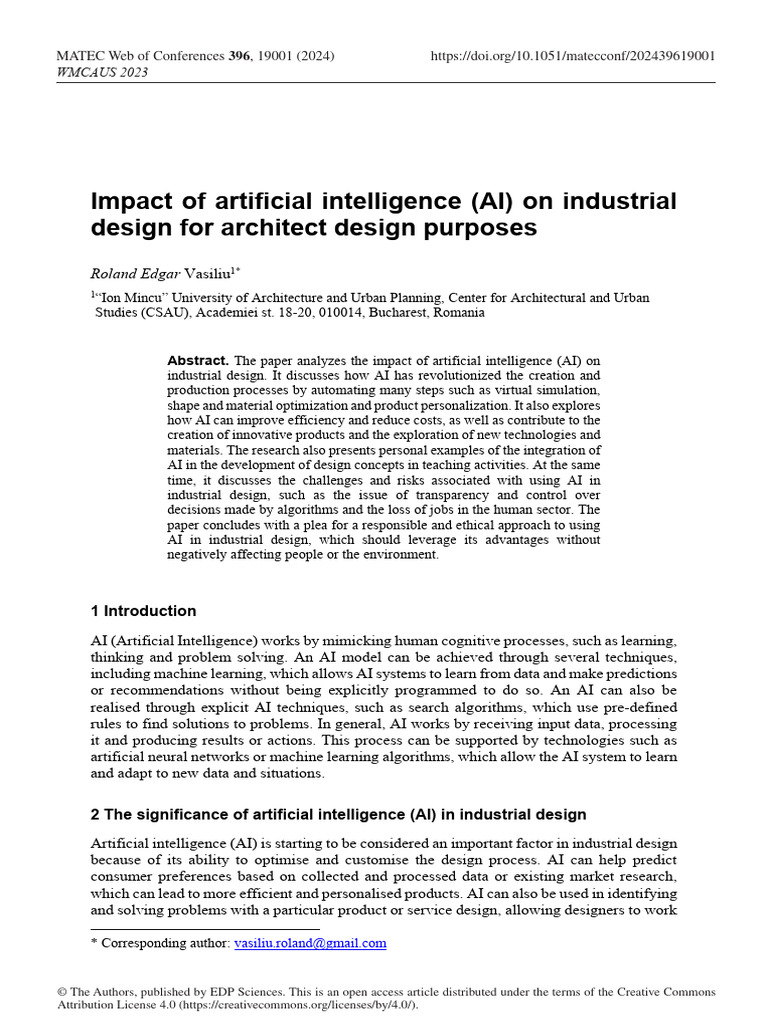 AI's Role in Industrial Design Optimization | PDF | Artificial ...