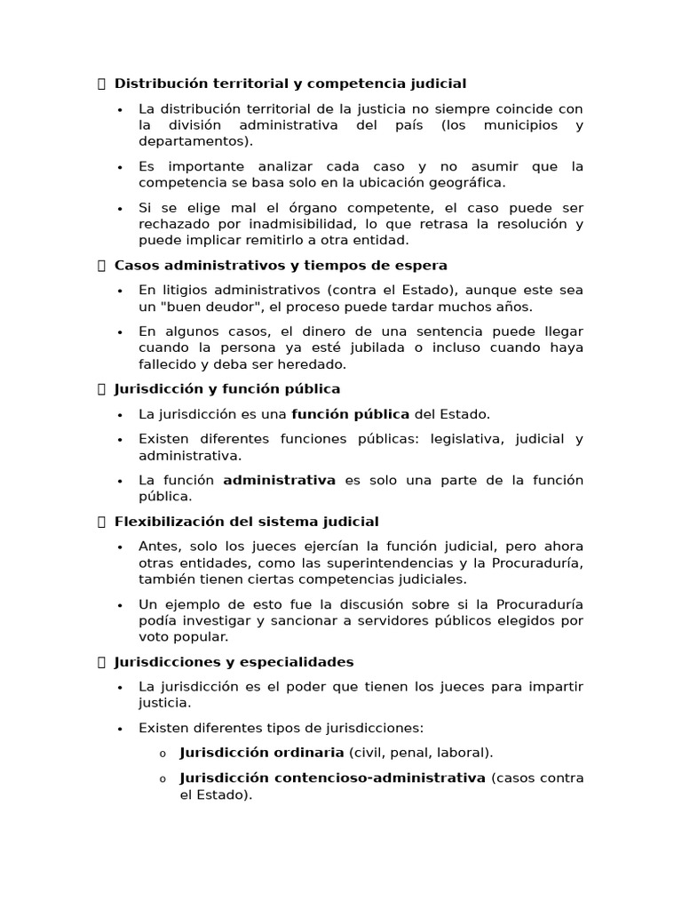 Competencia Judicial y Procesos en Colombia | PDF | Demanda judicial ...