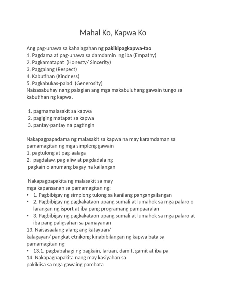 Esp 3 2nd Grading Reviewer | PDF