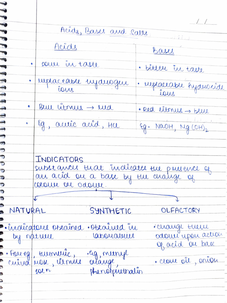 Acid-Base Indicators and Reactions | PDF | Branches Of Thermodynamics ...