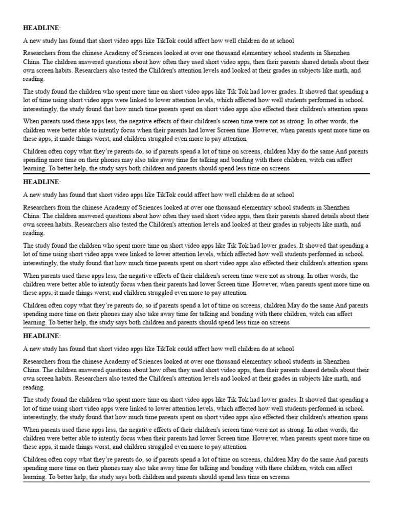 Copy Reading Worksheet (13 Copies) | PDF | Attention | Behavioural Sciences