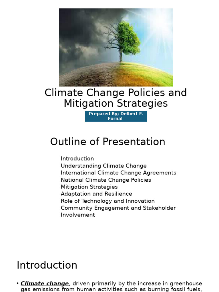 Climate Change Mitigation in the Philippines | PDF | Climate Change ...