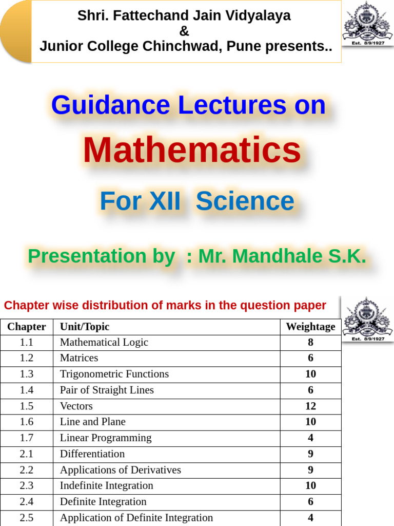 Maths Guest Lecture - I | PDF | Line (Geometry) | Mathematical Objects