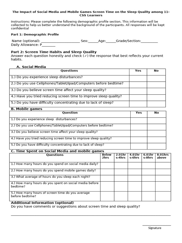 Social Media, Gaming, and Sleep Quality | PDF