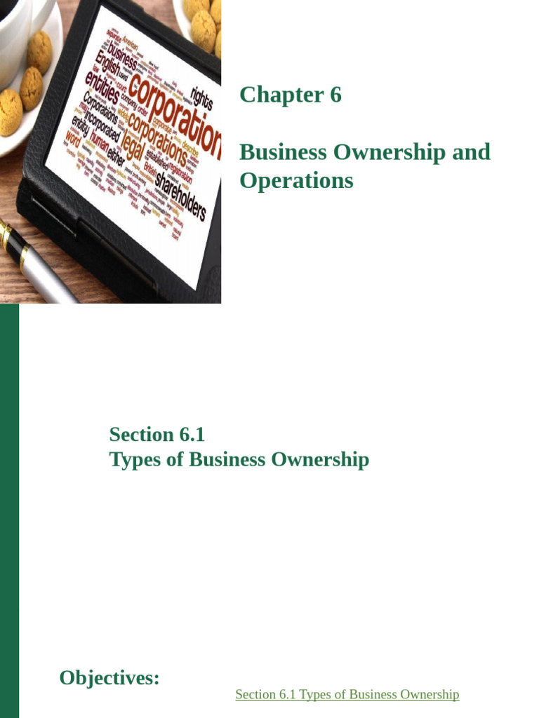 Business Ownership and Operations Overview | PDF | Sole Proprietorship ...