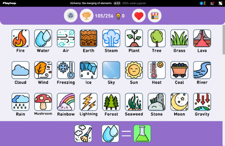 Alchemy the merging of elements — juega online gratis en Playhop | PDF