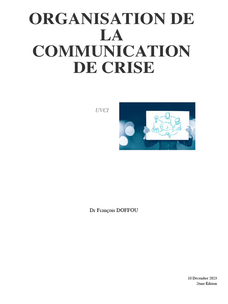 Organisation de la Communication de Crise | PDF | Business | la ...