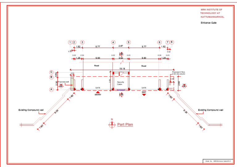 MRK Institute Entrance Gate Plan | PDF