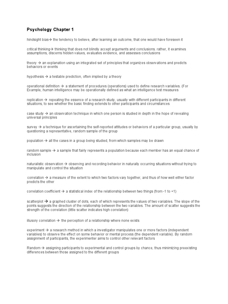 Key Concepts in Psychology Research | PDF | Scientific Control | Experiment