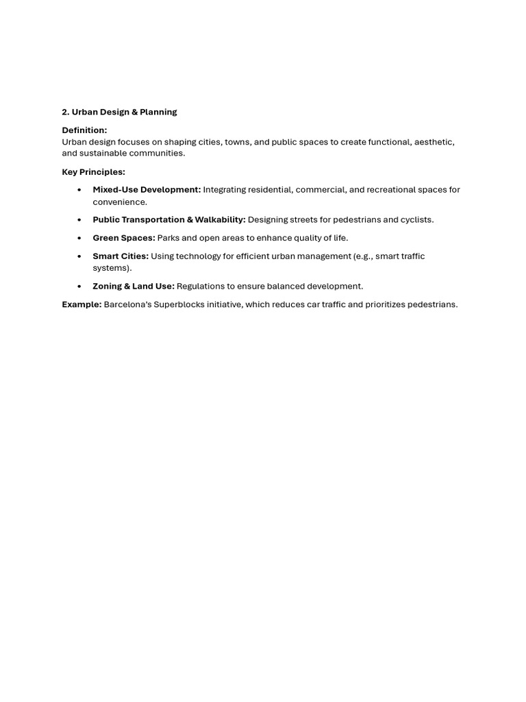 Urban Design and Planning | PDF