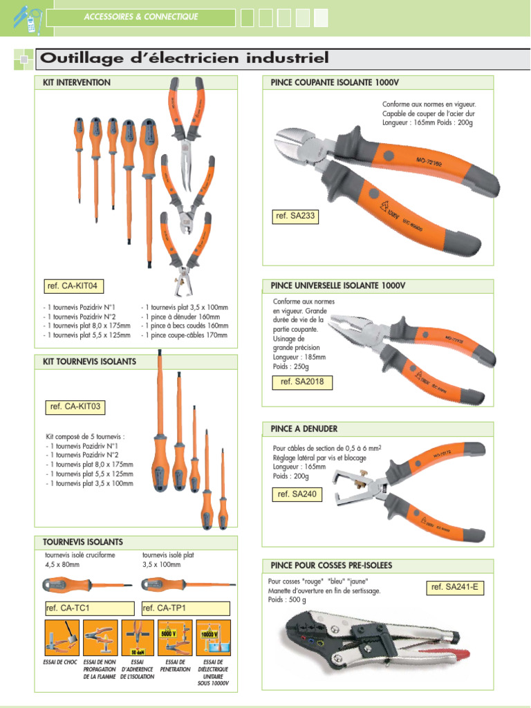 Outils d'Électricien Industriel PDF | PDF
