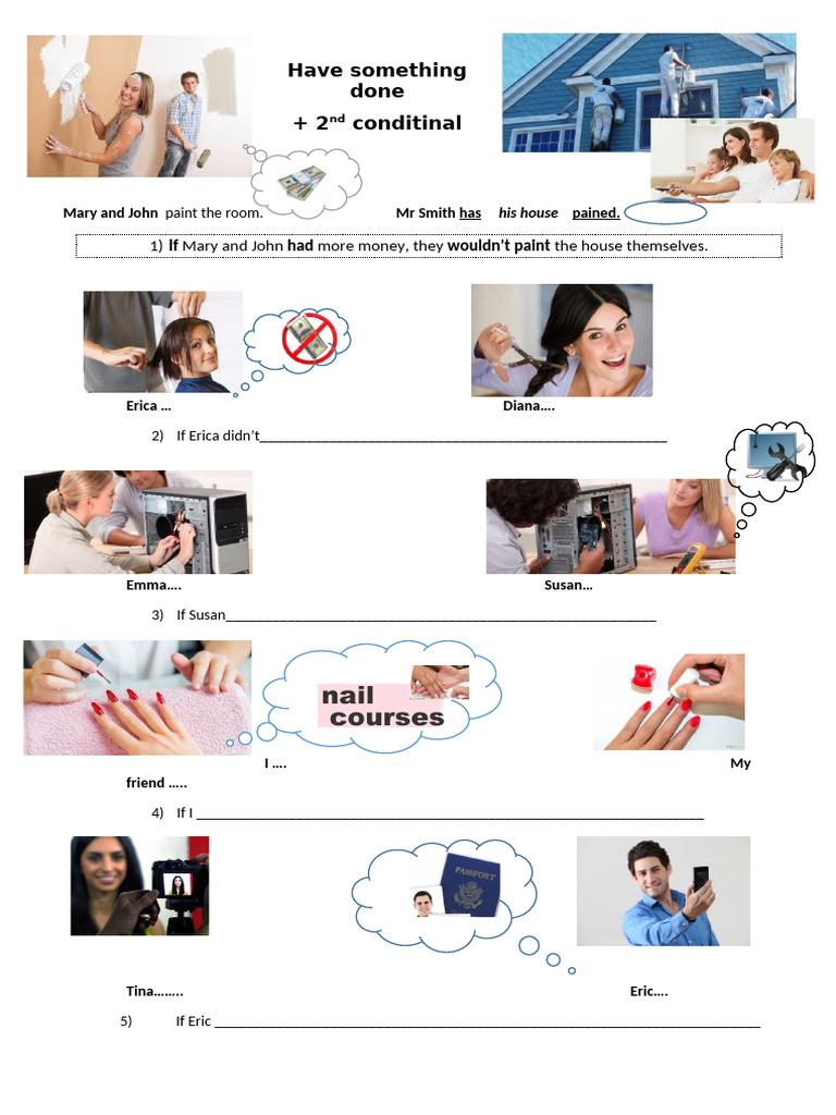 Have Something Done 2nd Conditional - 89478 | PDF
