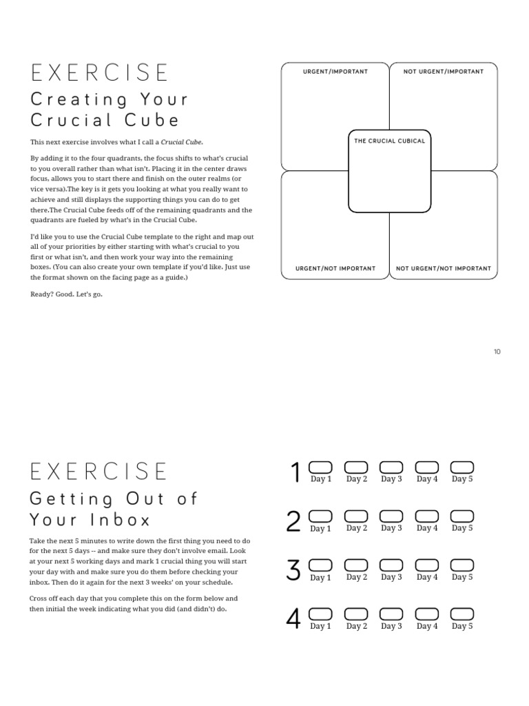 Productivity Prioritization Guide | PDF