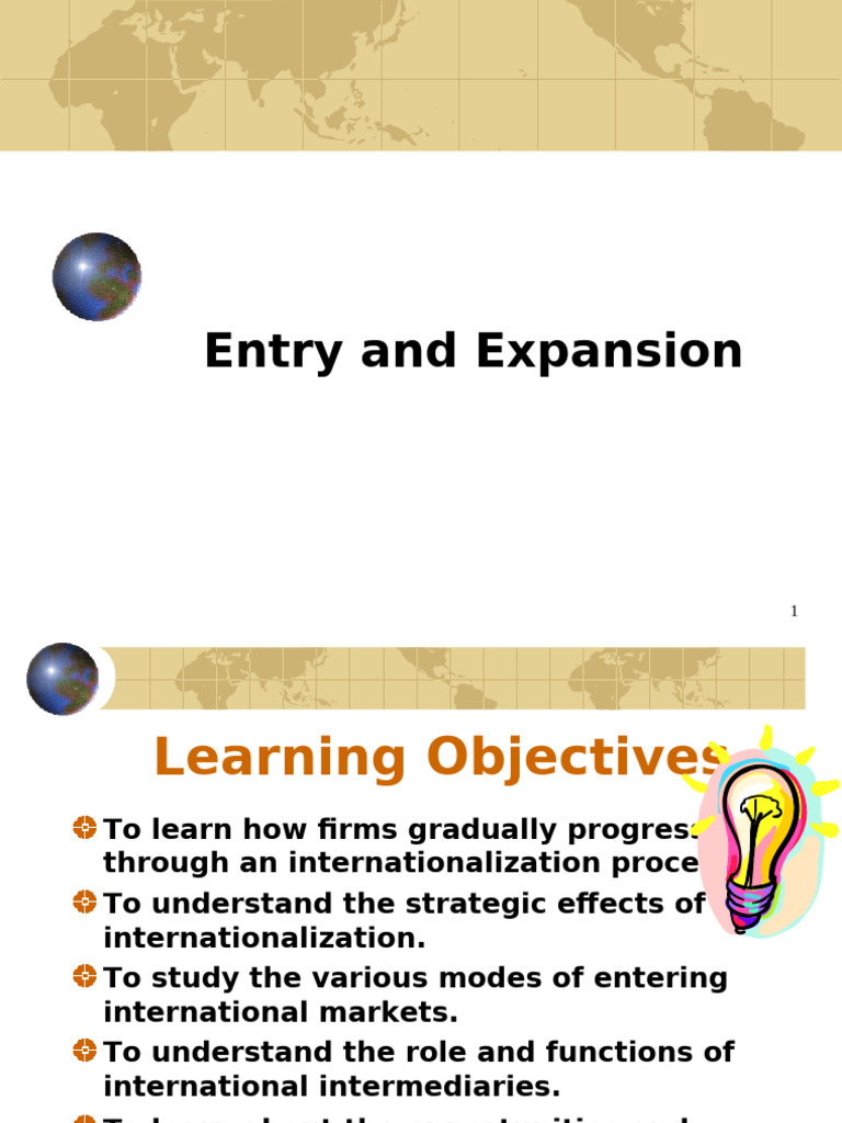 International Market Entry Strategies Guide | PDF | License | Franchising