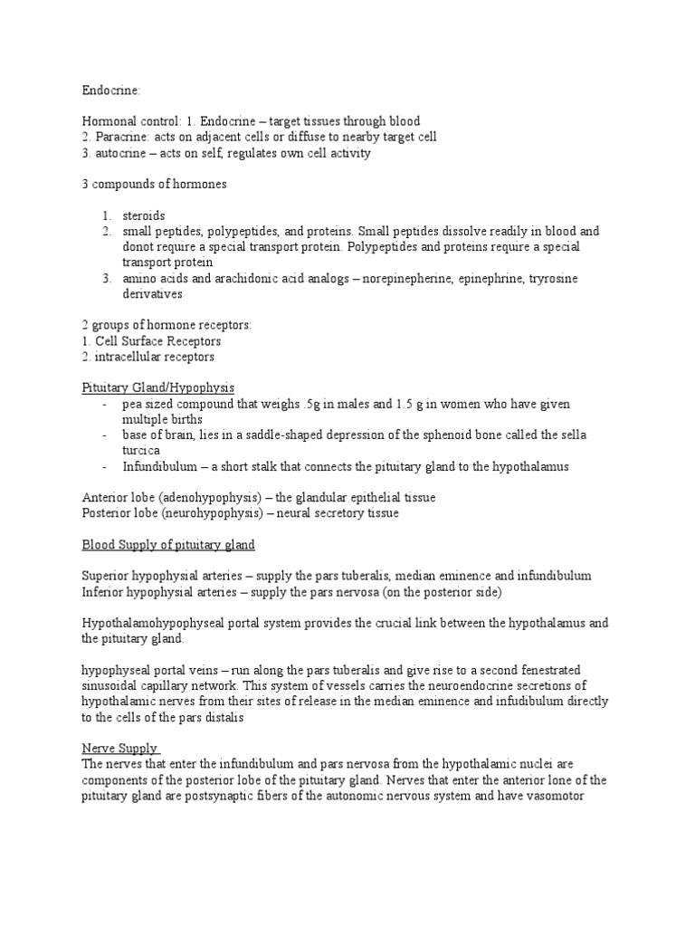 Endocrine System Structure and Function | PDF | Adrenal Gland ...