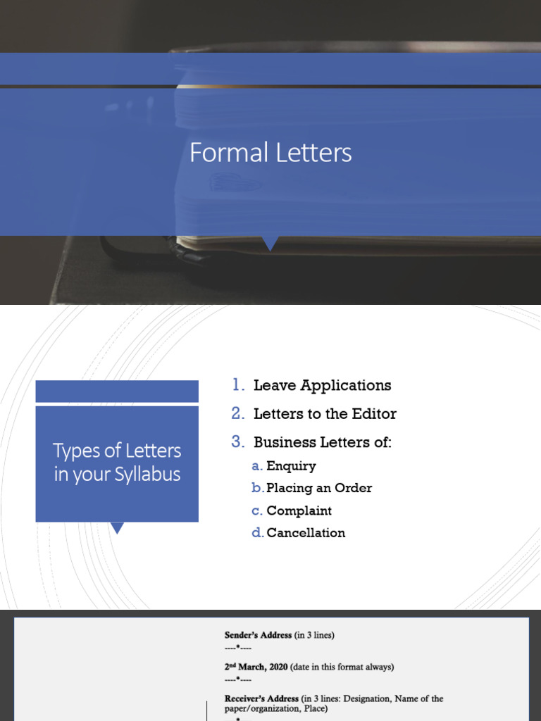 Types of Formal Letters Guide | PDF | Letter To The Editor