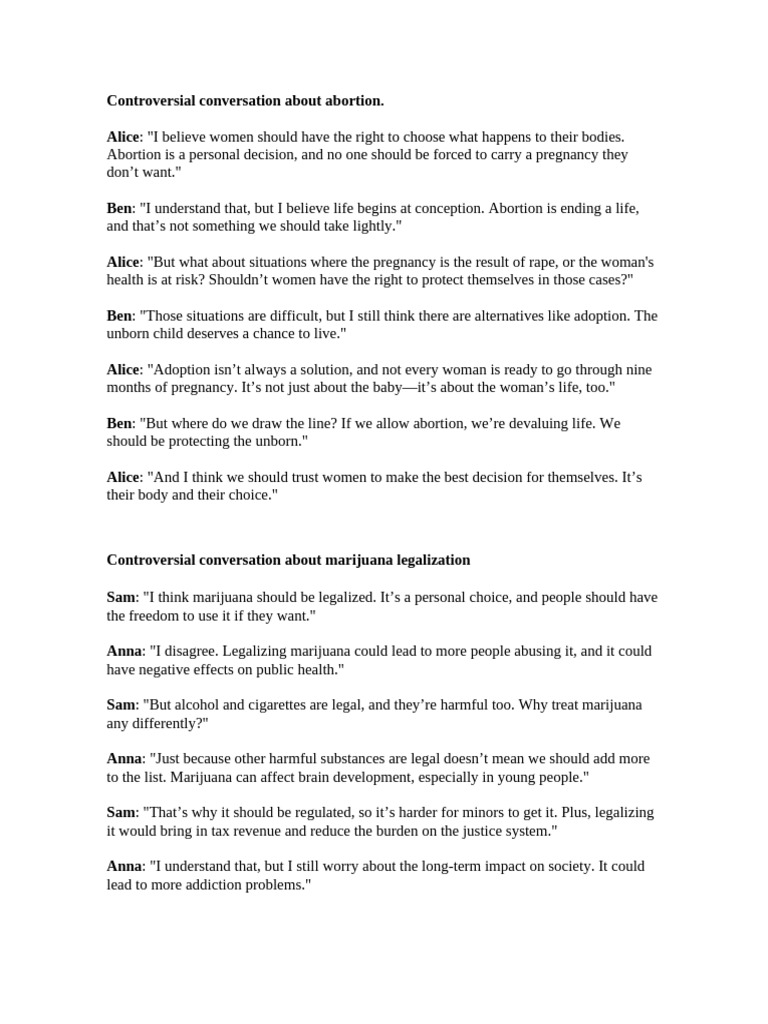 Week 6 - Examples of Controversial Conversations 1 | PDF | Gender Pay ...