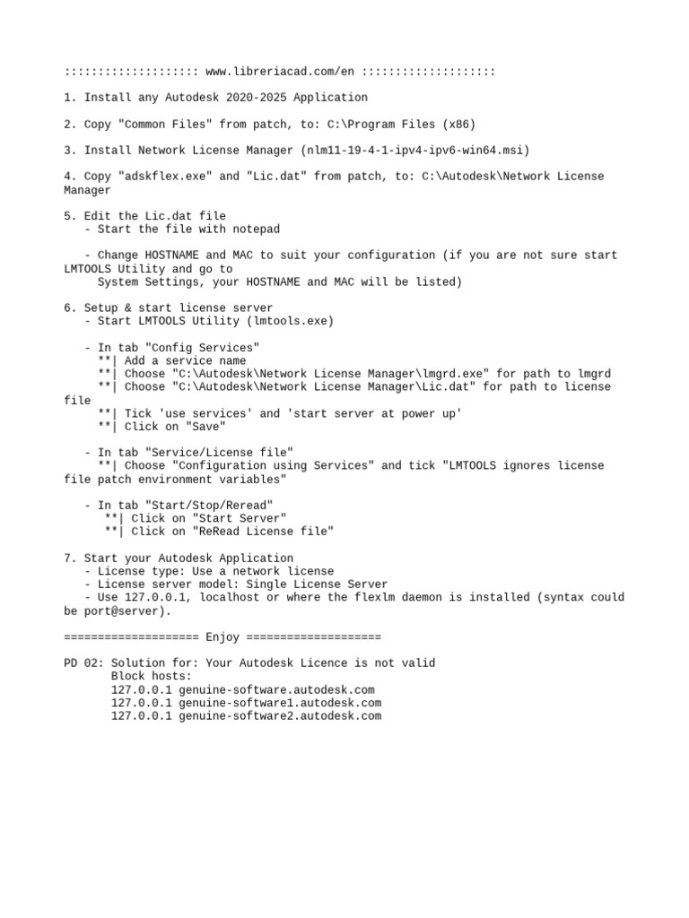 Configuring Autodesk Network License | PDF