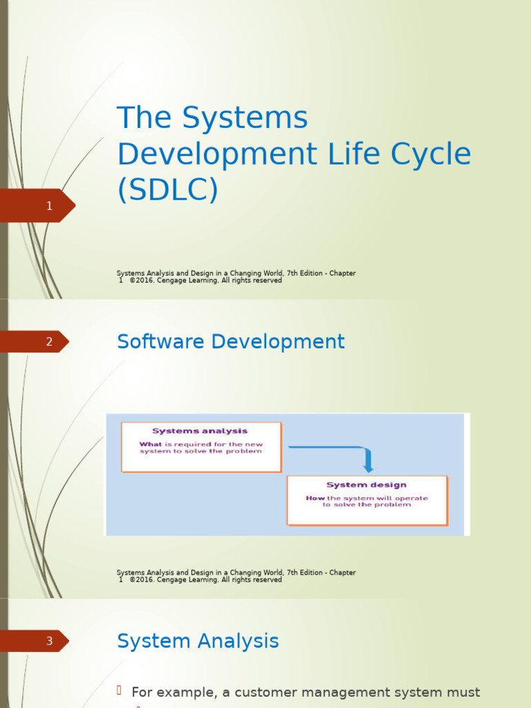 SADCW_01_SDLC Powerpoint-1 | PDF | Software Development Process | Agile ...