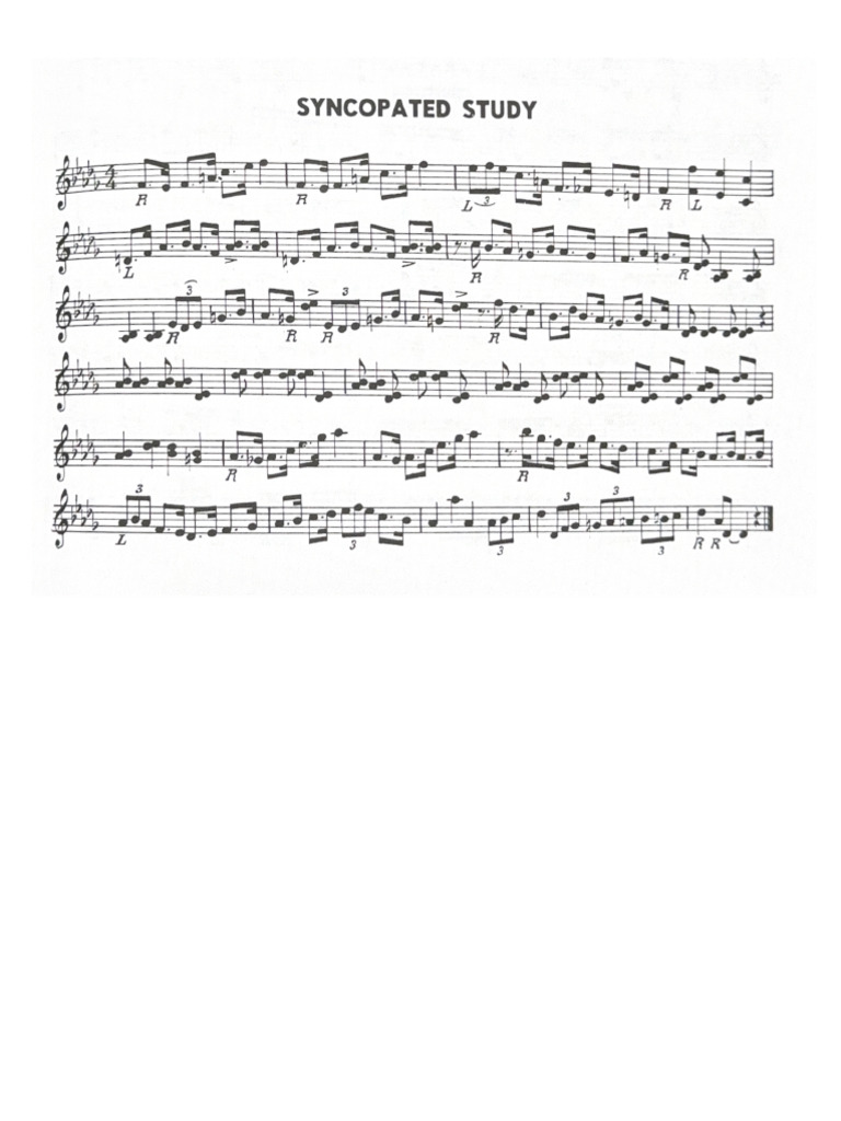 Syncopated Study | PDF