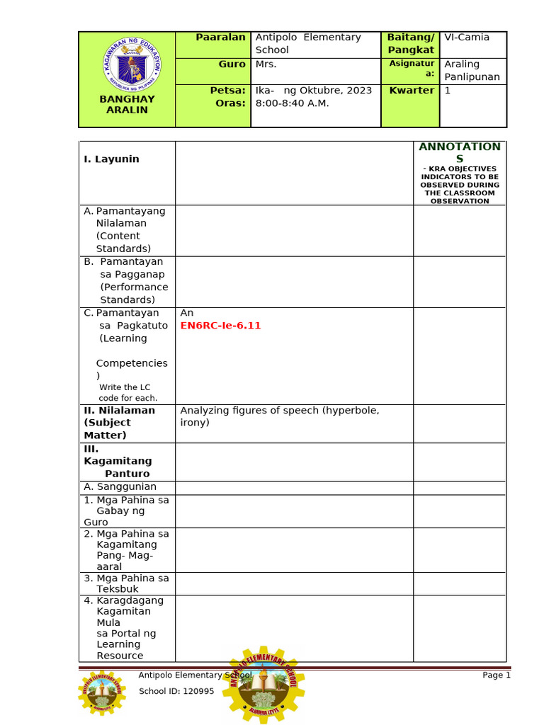 Co LP Template Filipino Finaldoc | PDF