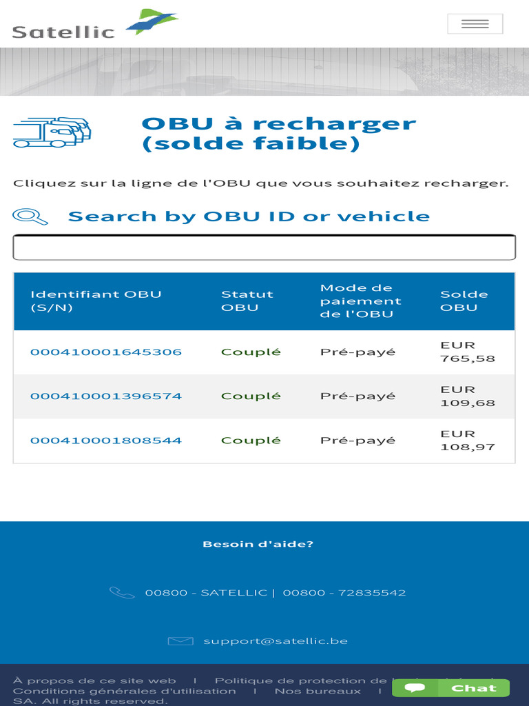 Rechargement OBU : Solde et Paiement | PDF