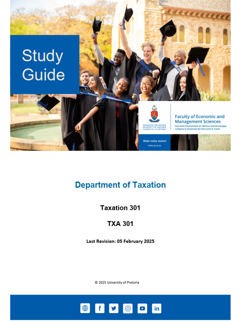 Taxation 301 Study Guide Overview | PDF | Taxes | Artificial Intelligence
