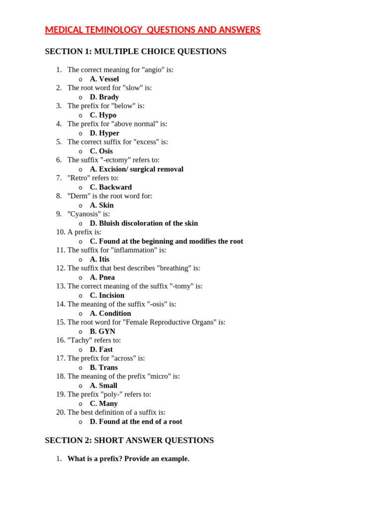 Medical Terminology Guide | PDF | Hypertension | Cardiology