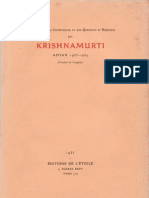 Krishnamurti à Adyar 1933-1934