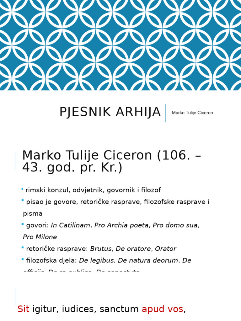 Pjesnik Arhija | PDF