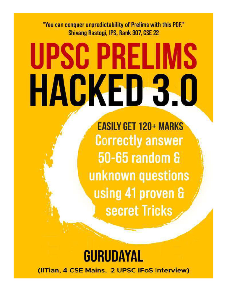 UPSC Prelims Success Techniques eBook | PDF