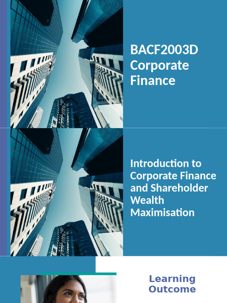 Corporate Finance and Shareholder Value | PDF | Stocks | Corporations