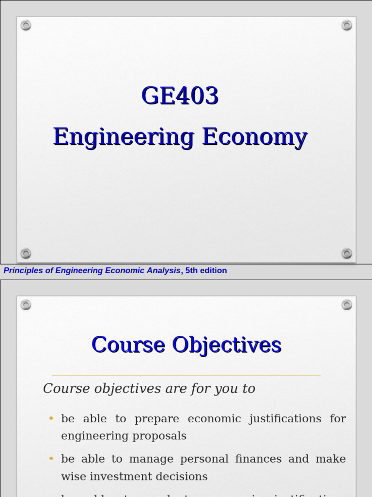 Engineering Economic Analysis Principles | PDF | Time Value Of Money | Internal Rate Of Return