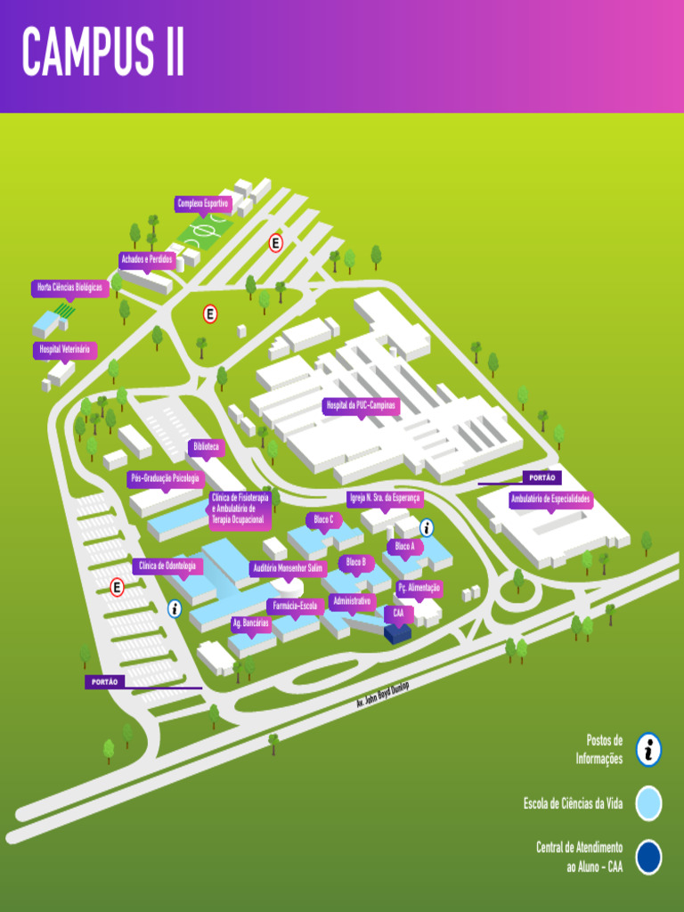 Mapa do Campus da PUC-Campinas | PDF | Ciências da Saúde | Sistema de saúde