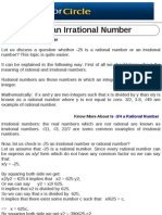 Is -25 an Irrational Number