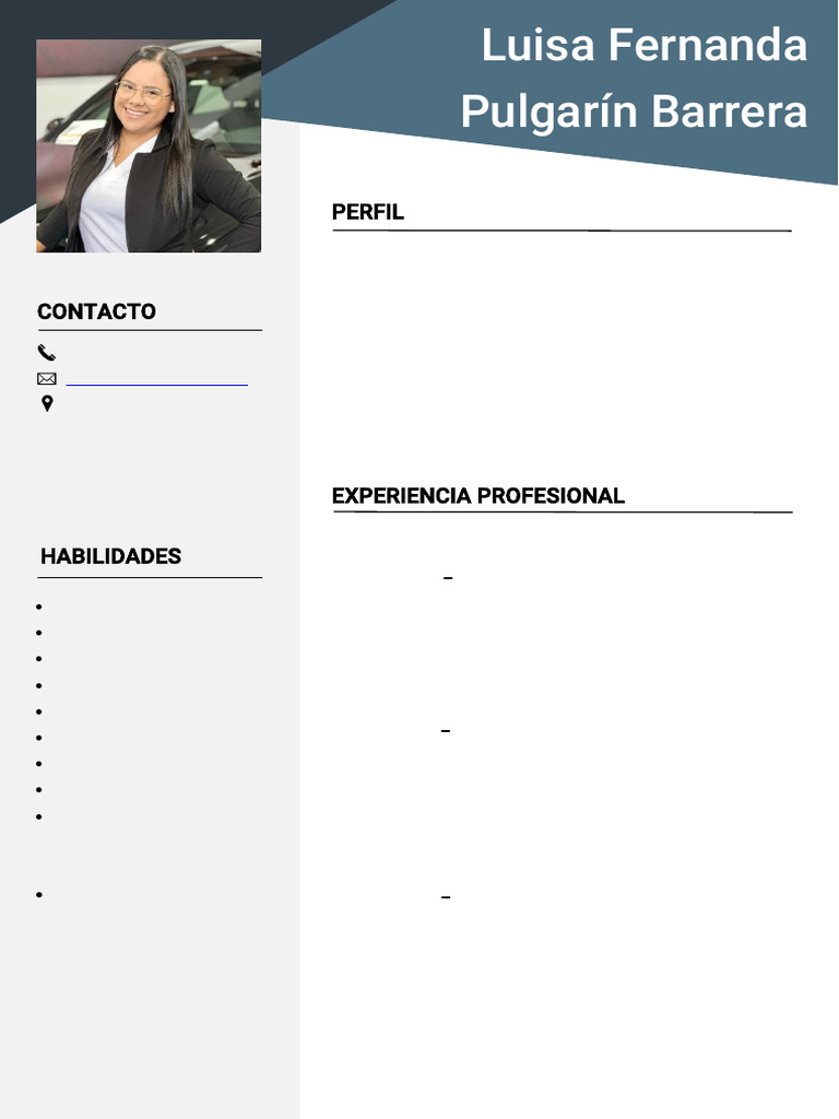 Perfil Profesional de Luisa Pulgarín | PDF | Marketing | Economias