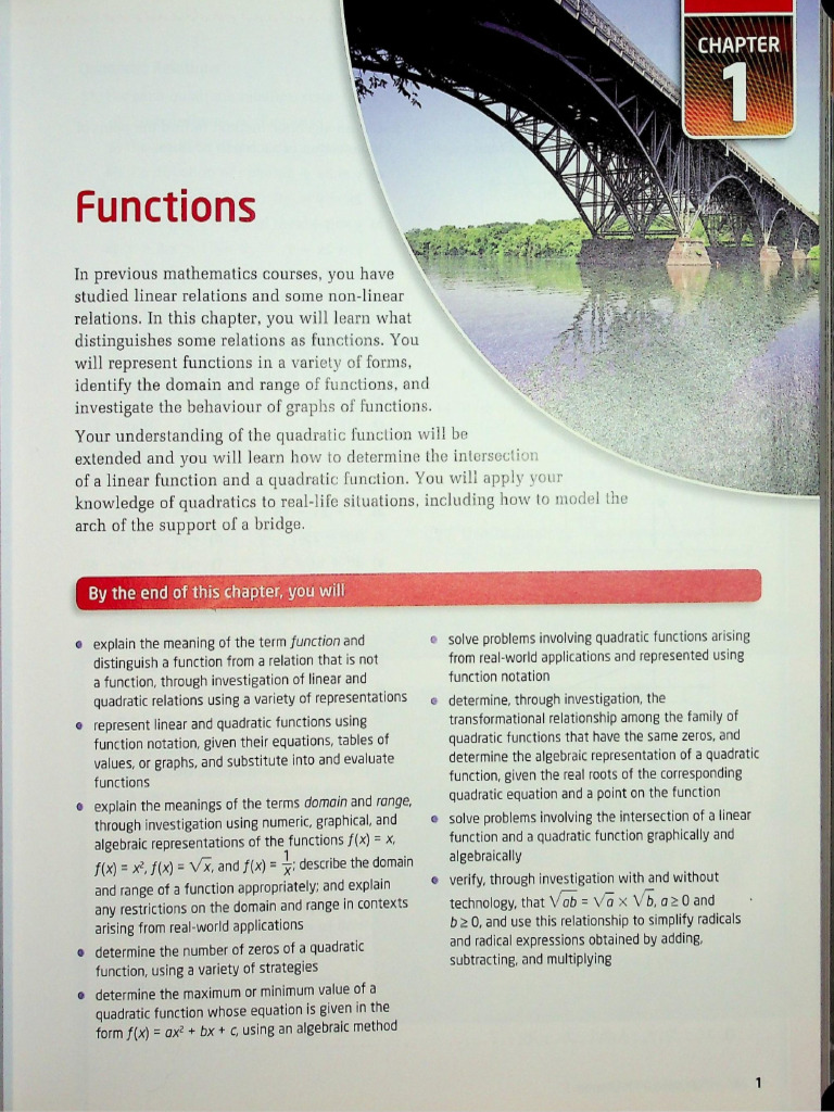 Functions 11 CH 1 | PDF