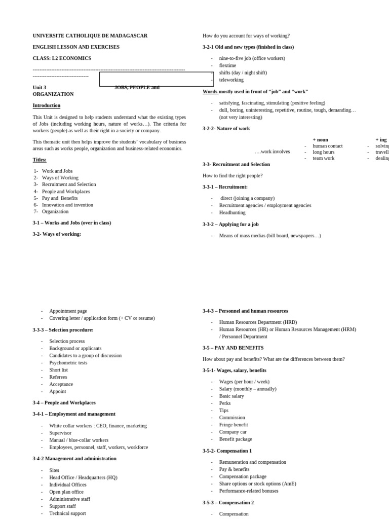 Economics Students' Job Guide | PDF | Human Resources | Human Resource ...