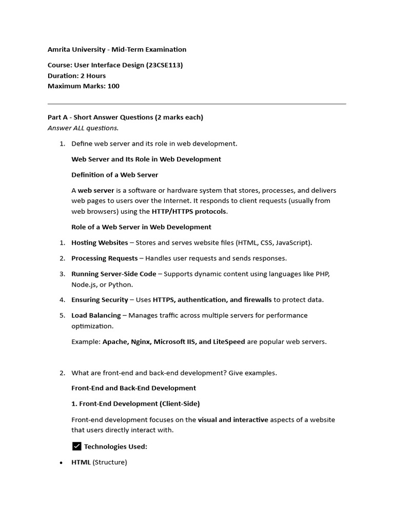 Web Development Concepts Overview | PDF | World Wide Web | Internet & Web