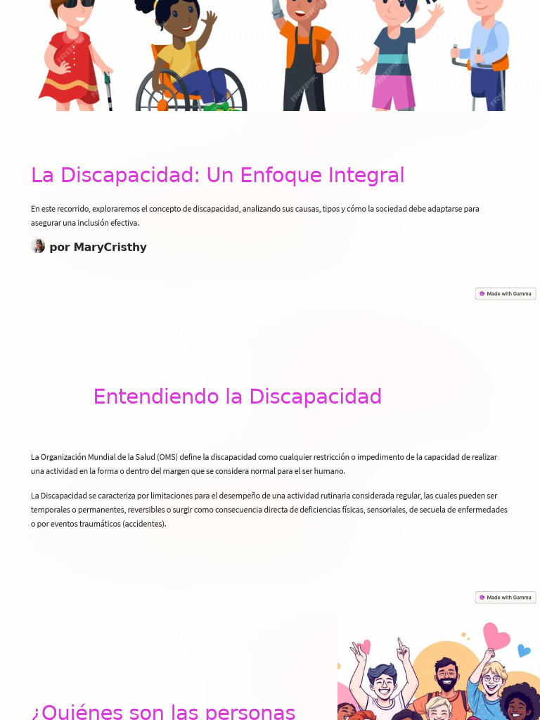 La Discapacidad Un Enfoque Integral | PDF | Invalidez | Enfermedades y ...