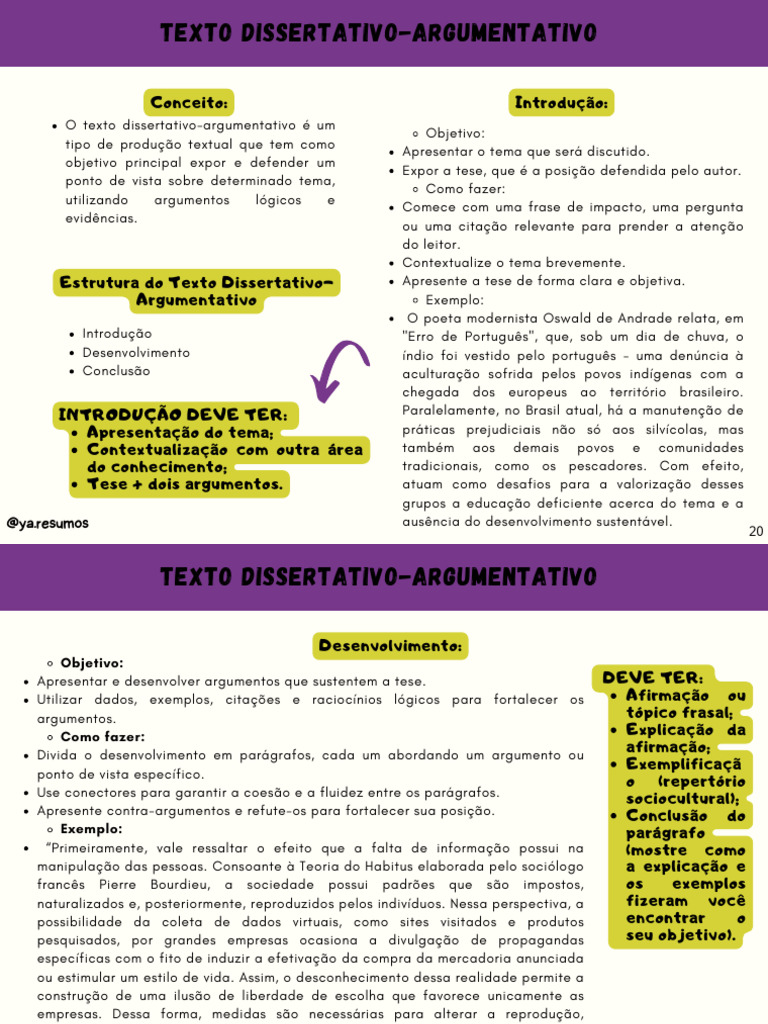 Estrutura do Texto Dissertativo-Argumentativo | PDF | Argumento