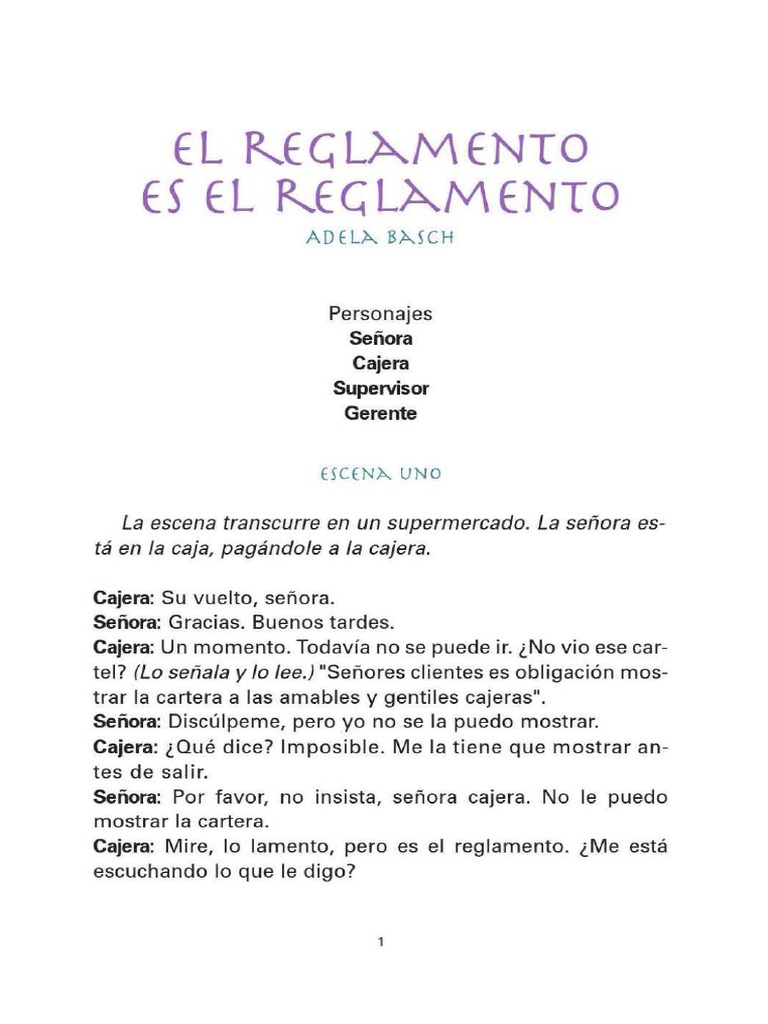 Conflicto en el Supermercado: El Reglamento | PDF