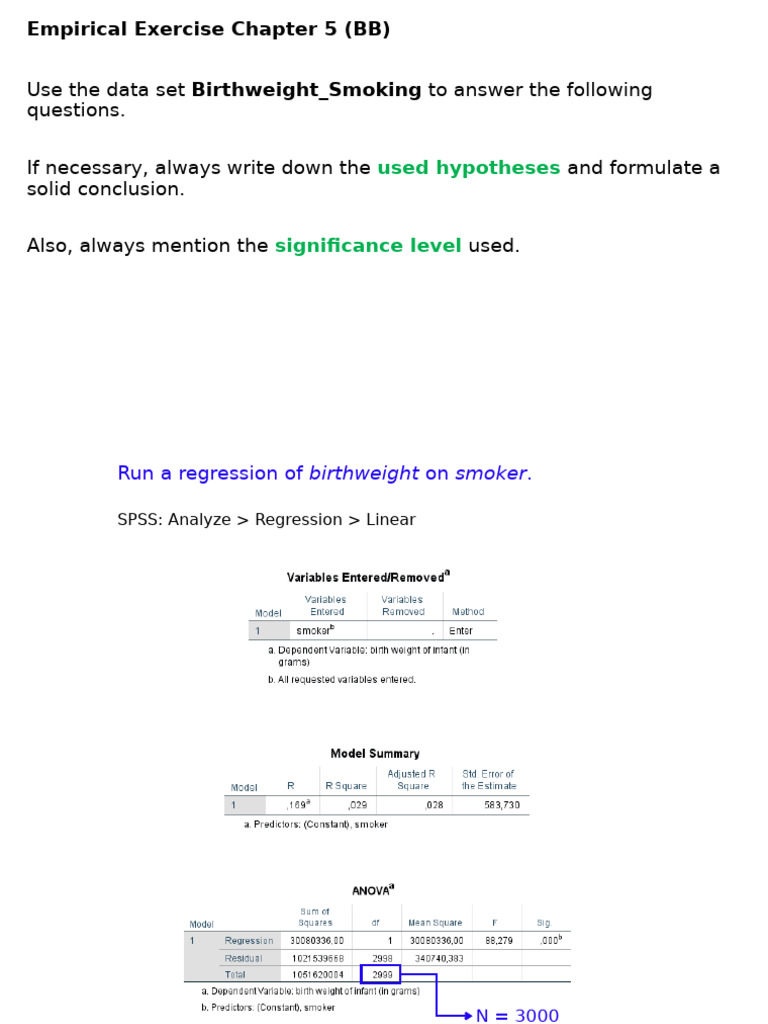 Emp Ex Chapter 5 Solution | PDF | Regression Analysis | Statistics